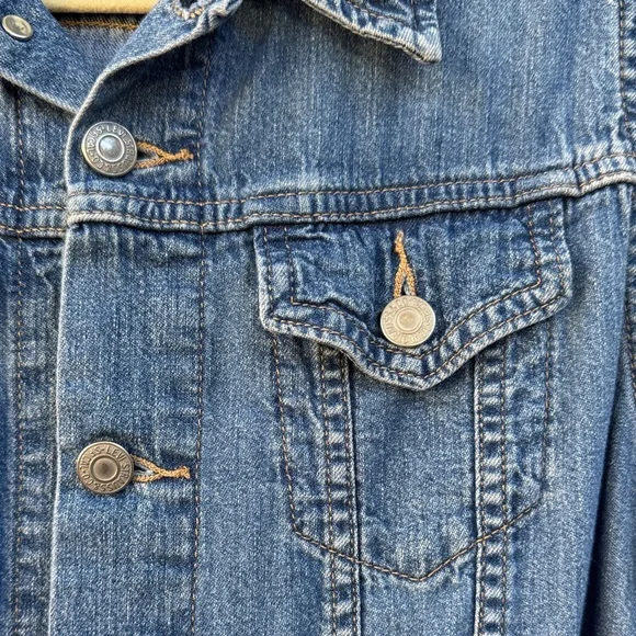 Levi's Cropped Taper Jumpsuit Sleeveless Medium Wash Size M - Picture 8 of 15